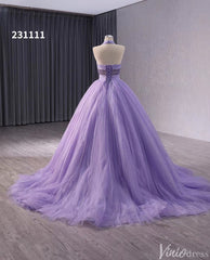 Lavender Sparkly Tiered Tulle Wedding Gown Halter Neck Quinceanera Dress 241111