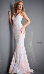 Jovani Long Designer Prom Dress with Sequins