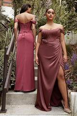 Cinderella Divine CD7484 Long Corset Formal Prom Dress