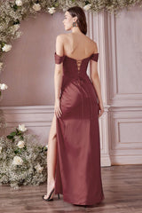 Cinderella Divine CD7484 Long Corset Formal Prom Dress