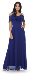 Long Formal Bridesmaids Off Shoulder Prom Dress