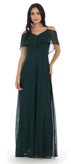 Long Formal Bridesmaids Off Shoulder Prom Dress