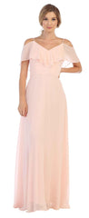 Long Formal Bridesmaids Off Shoulder Prom Dress