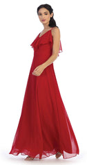 Long Formal Bridesmaids Off Shoulder Prom Dress