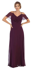 Long Formal Bridesmaids Off Shoulder Prom Dress