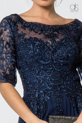 Long Formal Mother of the Bride Chiffon Dress