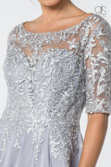 Long Formal Mother of the Bride Chiffon Dress