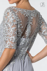 Long Formal Mother of the Bride Chiffon Dress
