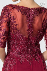 Long Formal Mother of the Bride Chiffon Dress