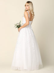 Long Formal Sleeveless Prom Ball Gown