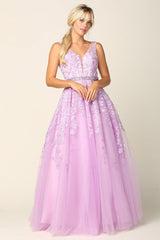 Long Formal Sleeveless Prom Ball Gown