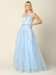 Long Formal Sleeveless Prom Ball Gown