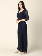 Long Mother of the Bride 2 Piece Formal Bolero Dress