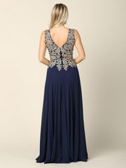 Long Mother of the Bride Chiffon Formal Dress