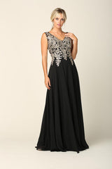 Long Mother of the Bride Chiffon Formal Dress