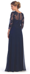 Long Mother of the Bride Formal Chiffon Dress