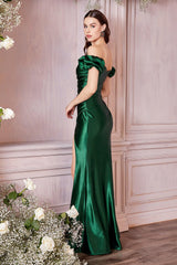 Cinderella Divine KV1056 Long Off Shoulder Sexy Prom Dress