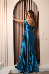 Long Off Shoulder Sexy Prom Formal Dress E1043