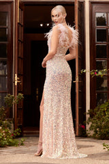 Cinderella Divine CD248 Long Prom Formal Sequins Dress