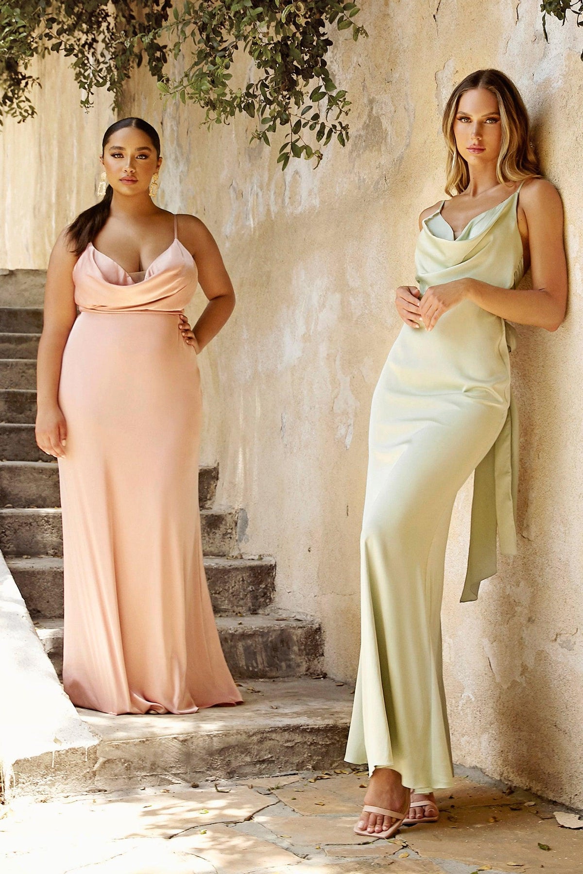 Cinderella Divine CD7487 Long Satin Evening Dress