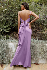 Cinderella Divine CD7487 Long Satin Evening Dress