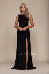 Long Sexy Open Back Formal Prom Evening Gown