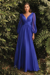 Cinderella Divine CD0192 Long Sleeve Evening Formal Dress