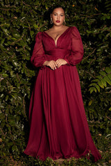 Cinderella Divine CD0192 Long Sleeve Evening Formal Dress