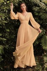 Cinderella Divine CD0192 Long Sleeve Evening Formal Dress