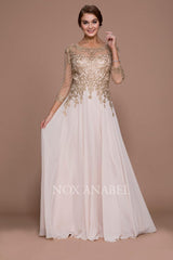 Long Sleeve Formal Mother of the Bride Dress
