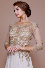Long Sleeve Formal Mother of the Bride Dress