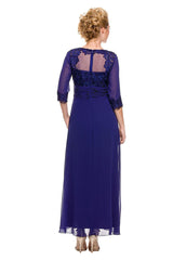 Long Sleeve Mother of the Bride Formal Dress