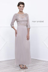 Long Sleeve Mother of the Bride Formal Dress