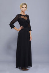 Long Sleeve Mother of the Bride Formal Dress
