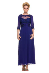 Long Sleeve Mother of the Bride Formal Dress