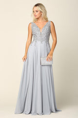 Long Sleeveless Formal Evening Dress