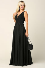 Long Sleeveless Formal Evening Dress