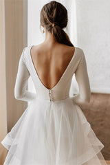 Long Sleeves Tulle Wedding Dress for Your Special Day