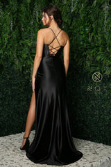 Long Spaghetti Strap Sexy Prom Formal Dress E1042