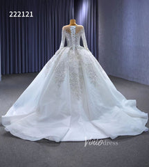 Luxury Beaded Dubai Wedding Gowns 222212