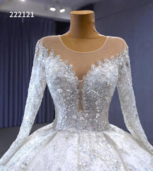Luxury Beaded Dubai Wedding Gowns 222212