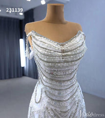 Luxury Beaded Mermaid Wedding Dresses Off the Shoulder 231139