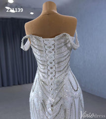 Luxury Beaded Mermaid Wedding Dresses Off the Shoulder 231139