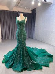 Luxury Beaded Mermaid White Wedding Dresses 222147