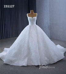Luxury White Lace Ball Gown Wedding Dresses Corset Back 231127