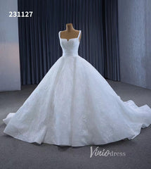 Luxury White Lace Ball Gown Wedding Dresses Corset Back 231127