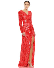 Mac Duggal 4635 Long Sleeve Evening Prom Dress