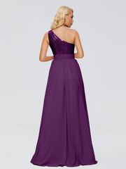 Margaret One-Shoulder Sequins Prom Dresses
