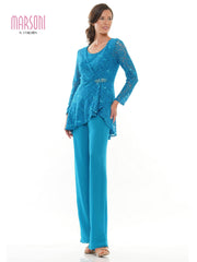 Marsoni Formal Long Sleeve Jacket Pant Suit 305