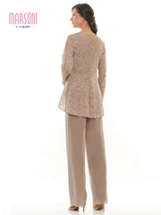 Marsoni Formal Long Sleeve Jacket Pant Suit 305